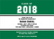 Green Class Of Graduation Invitations Image 4 of 5